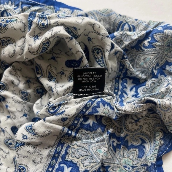 NWT Varga Paisley Women’s Mini Dress M Beach Boho Vacation Resortwear Coastal - Picture 7 of 9